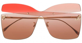 FENDI Kaligraphy colour-block sunglasses